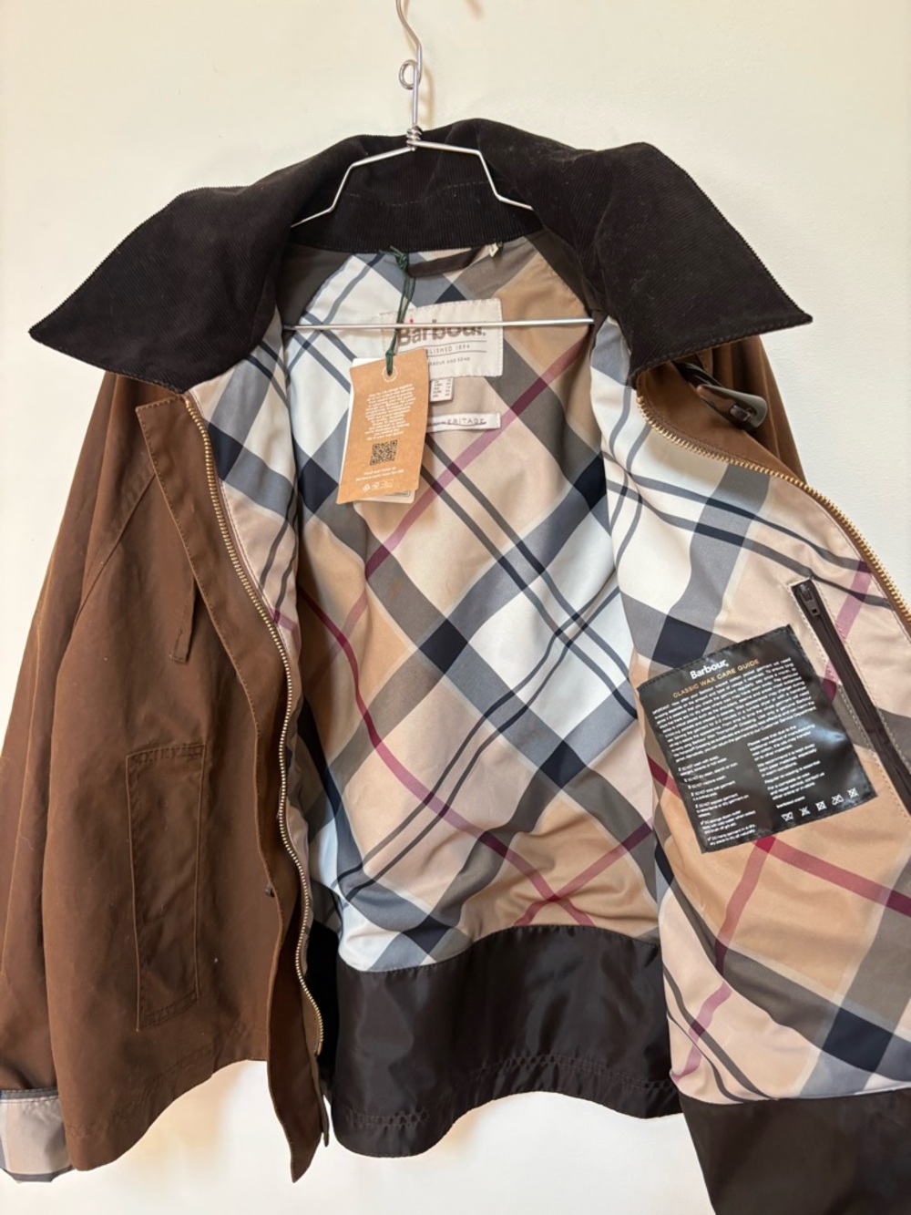 NWT Barbour Women’s Myra Wax Jacket Size 14 US - Picture 11 of 16